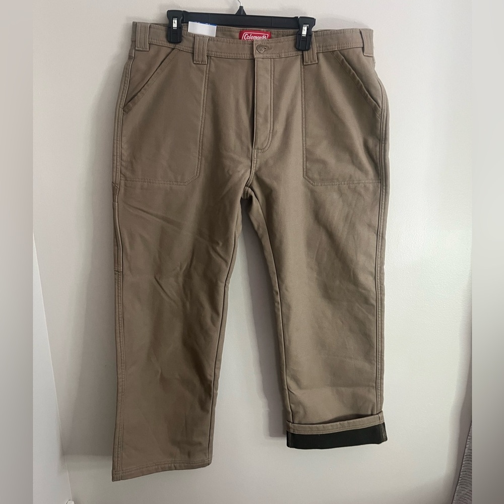 Coleman Bonded Fleece Lined Canvas Utility Pant - Size 38x30
